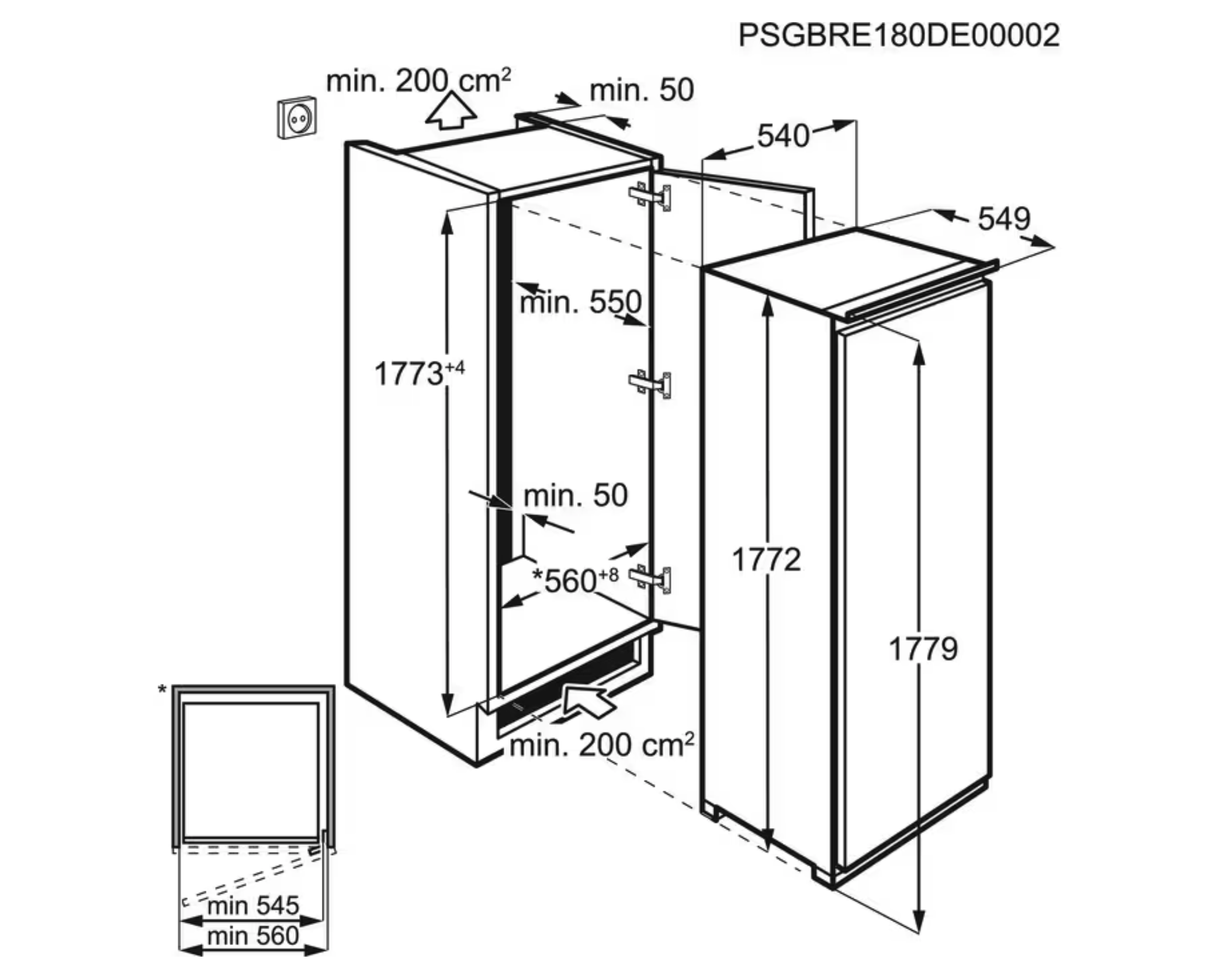 AEG SKB818E1DS 6000 refrigérateur sans congélateur - 178cm