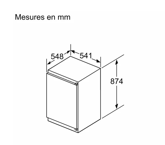 SIEMENS KI21RNSE0 réfrigérateur sans surgélateur - 88cm