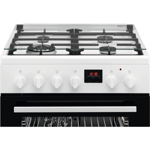 AEG CKB64411BW cuisinière avec taque à gaz - 60cm