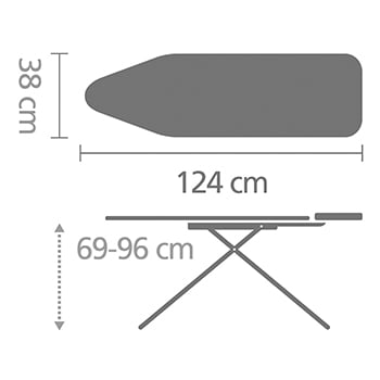 BRABANTIA 103629 table à repasser