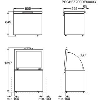 AEG AHB520E1LW 6000 congélateur bahut