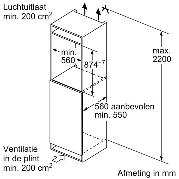 BOSCH KIR21NSE0 SERIE 2 réfrigérateur sans surgélateur - 88cm