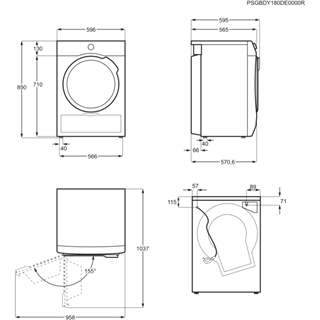 AEG T6DBG72P 6000 seche-linge - par condensation