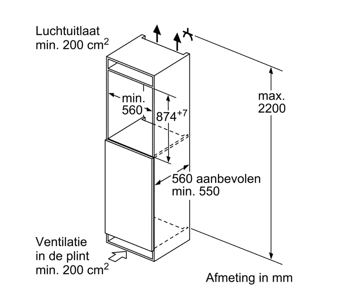 BOSCH KIL22SFE0 SERIE 4 réfrigérateur avec surgélateur - 88cm