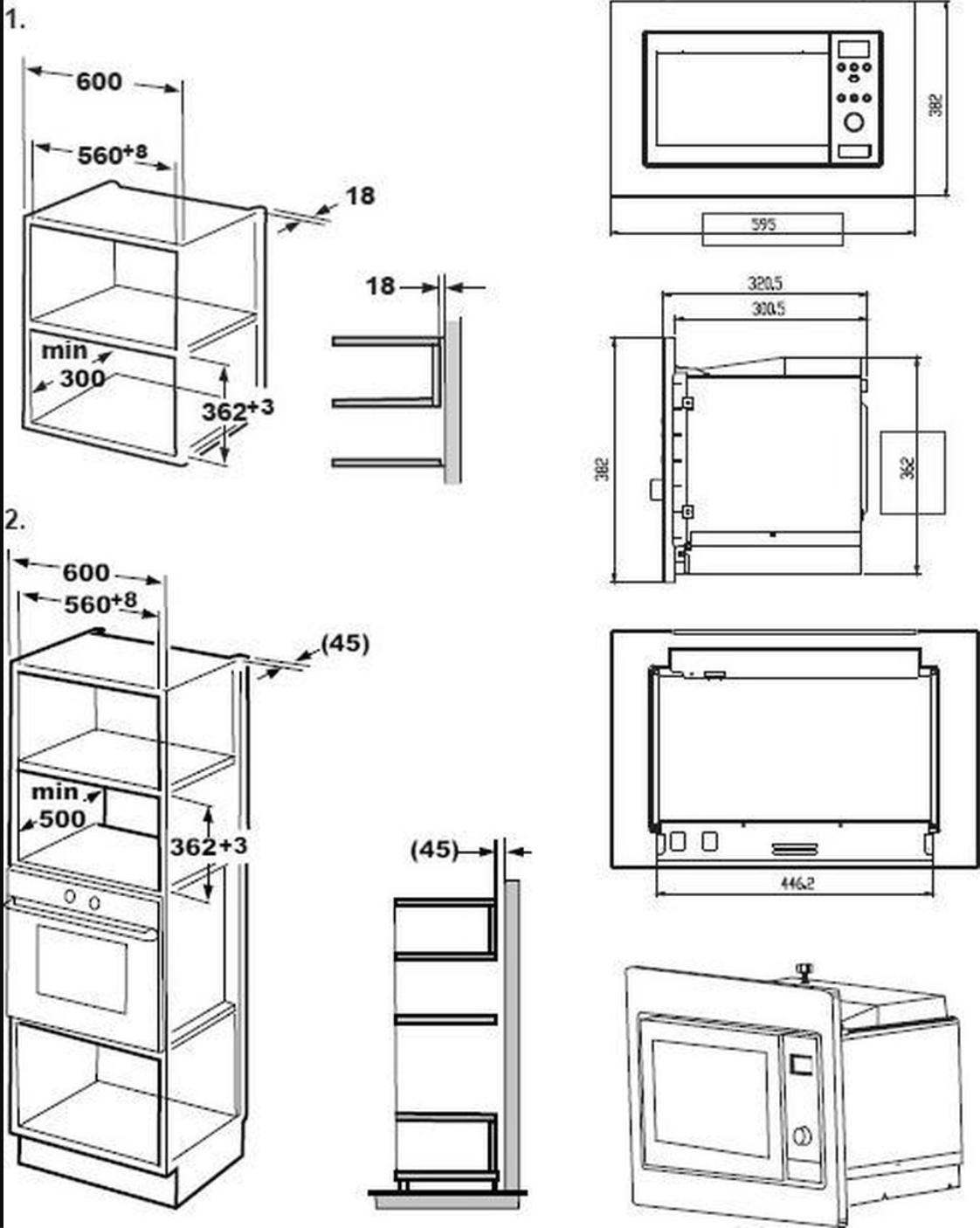 BEKO BMOB17131X four à micro-ondes - 38cm