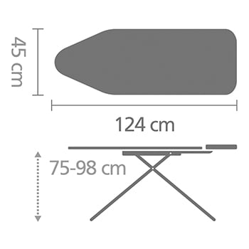 BRABANTIA 101229 table à repasser