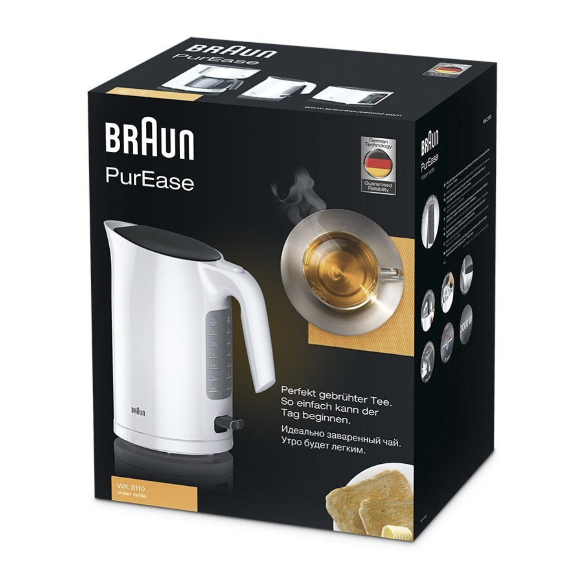 BRAUN (DELONGHI) BHWK3110WH bouilloire