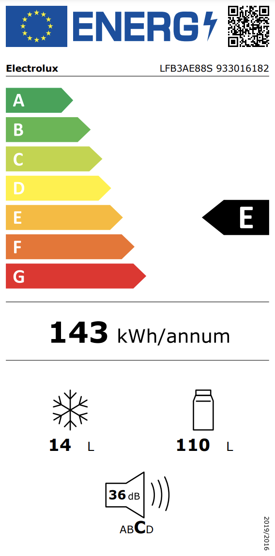 ELECTROLUX LFB3AE88S