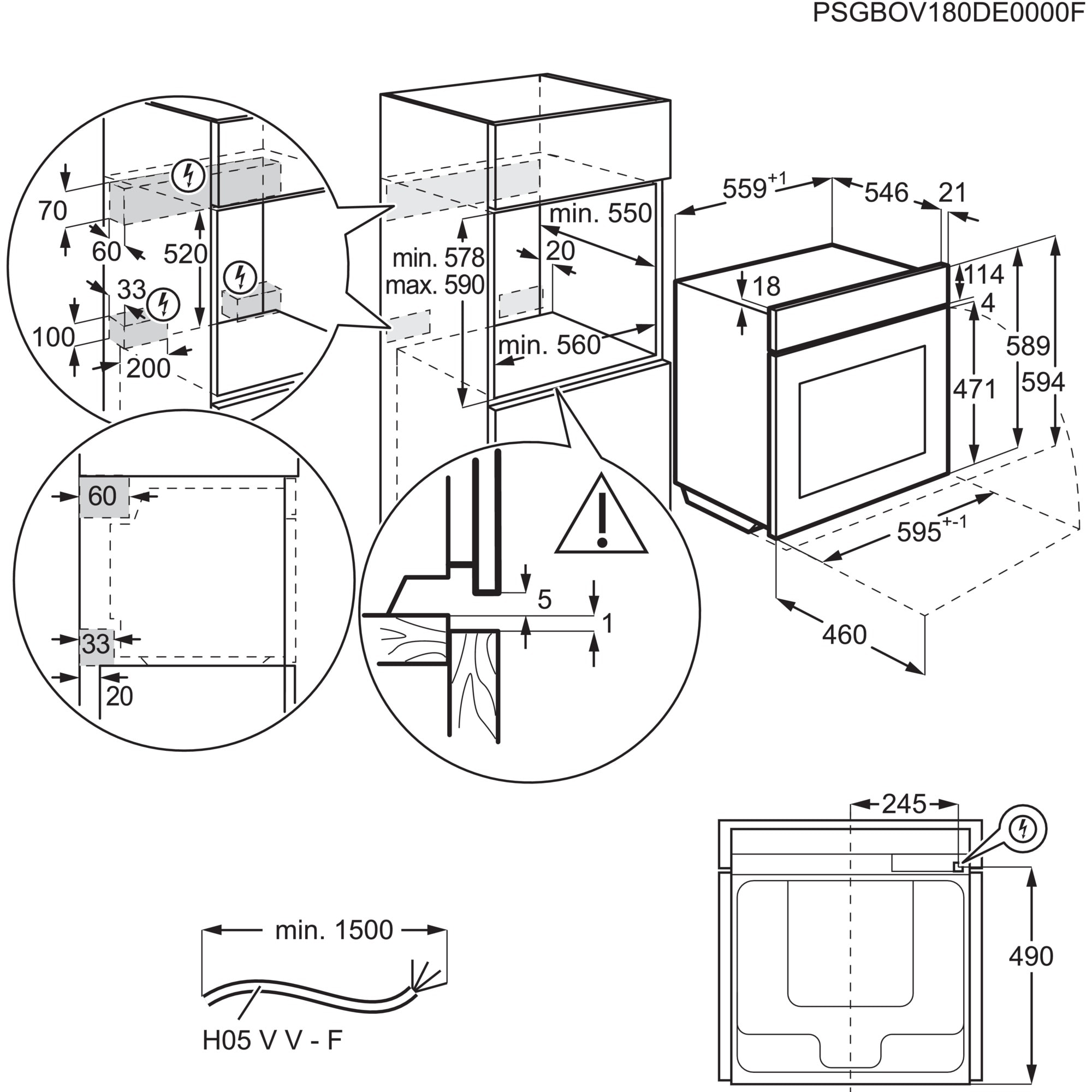 AEG BSK999330T 9000 four multifonction avec vapeur - 60cm