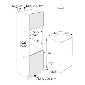 ATAG KD86102CN congélateur encastrable - 102cm