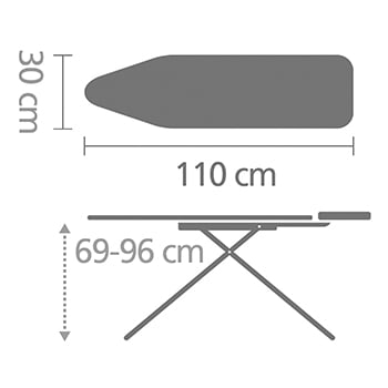 BRABANTIA 108808 table à repasser