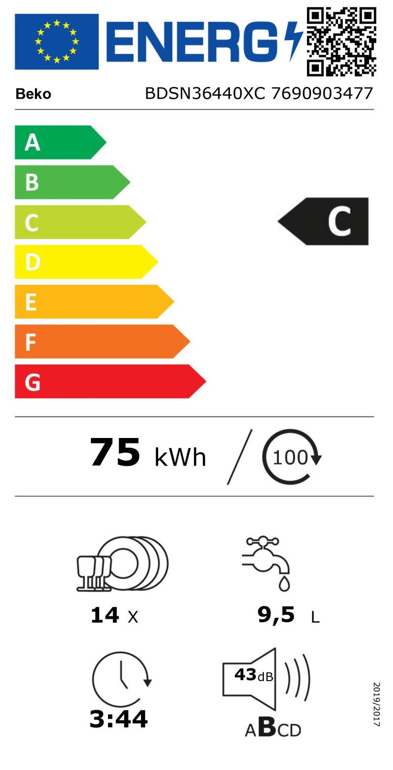 BEKO BDSN36440XC lave-linge intégrable