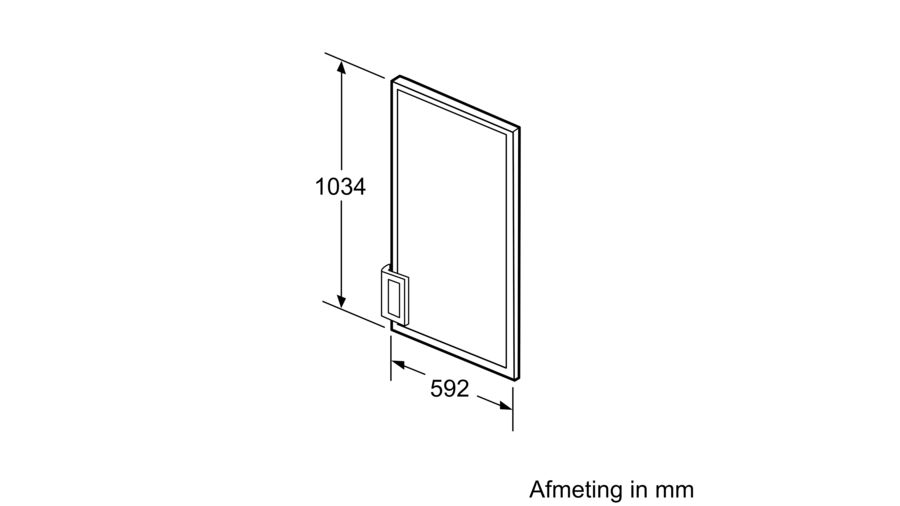 BOSCH KFZ30AX0 panneau de porte