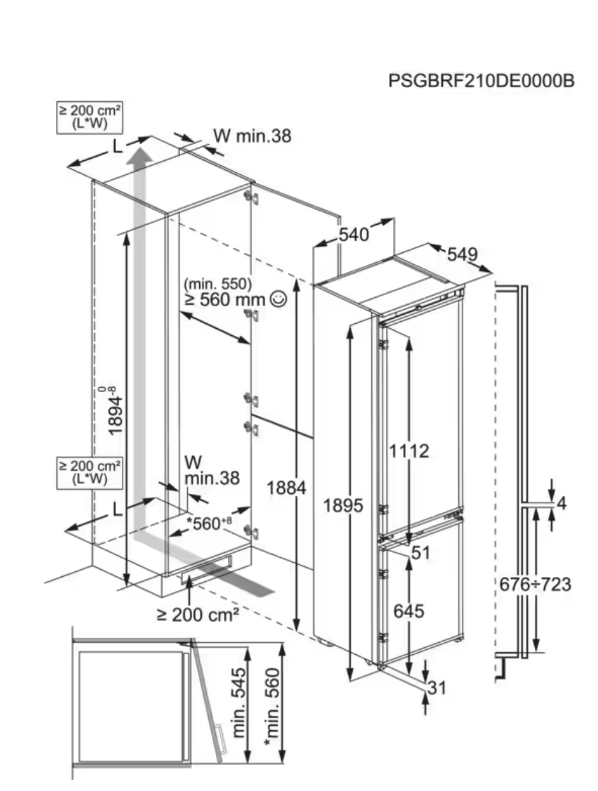 AEG NSC6M191ES 6000 combiné réfrigérateur-congélateur - 190cm